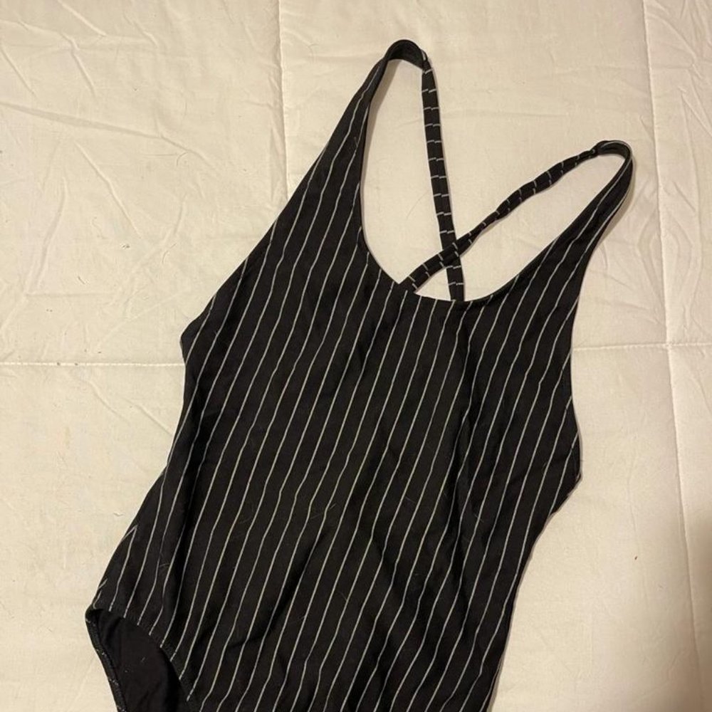 Striped bodysuit